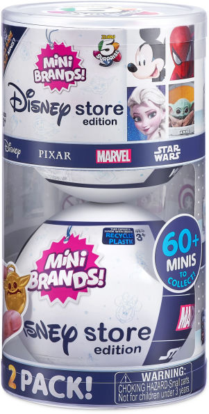 5 Surprise Mini Brands Disney Store Capsule (2 Pack) Collectible Toy by ZURU