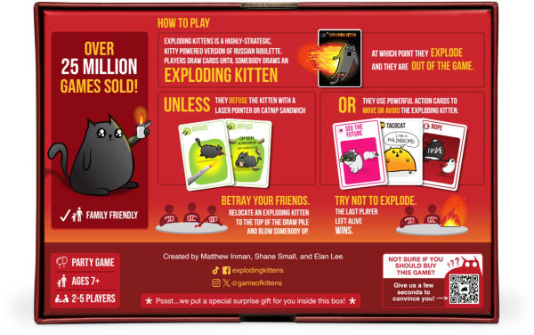 Exploding Kittens Original by Matthew Inman, Elan Lee and Shane Small(E-B00KS) DIGITAL BOOK
