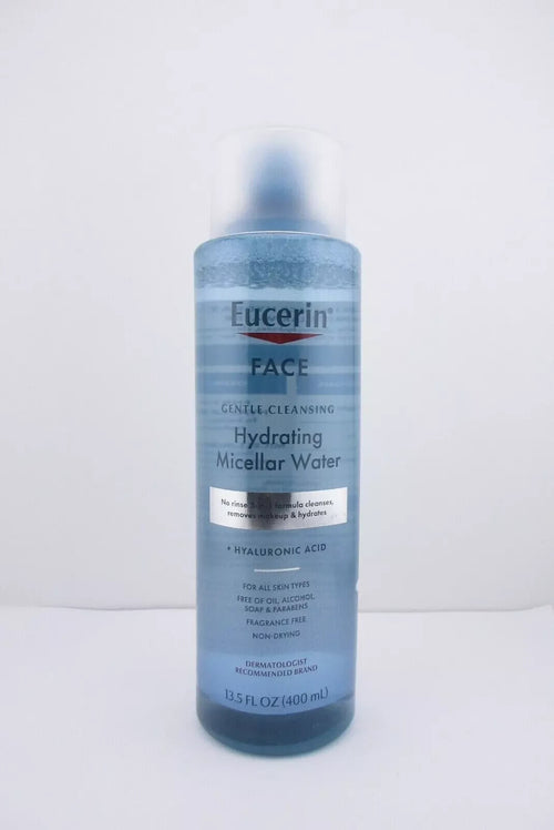 Eucerin FACE Hydrating Micellar Water, FRAGRANCE FREE, 13.5 fl oz - FREE SHIPP