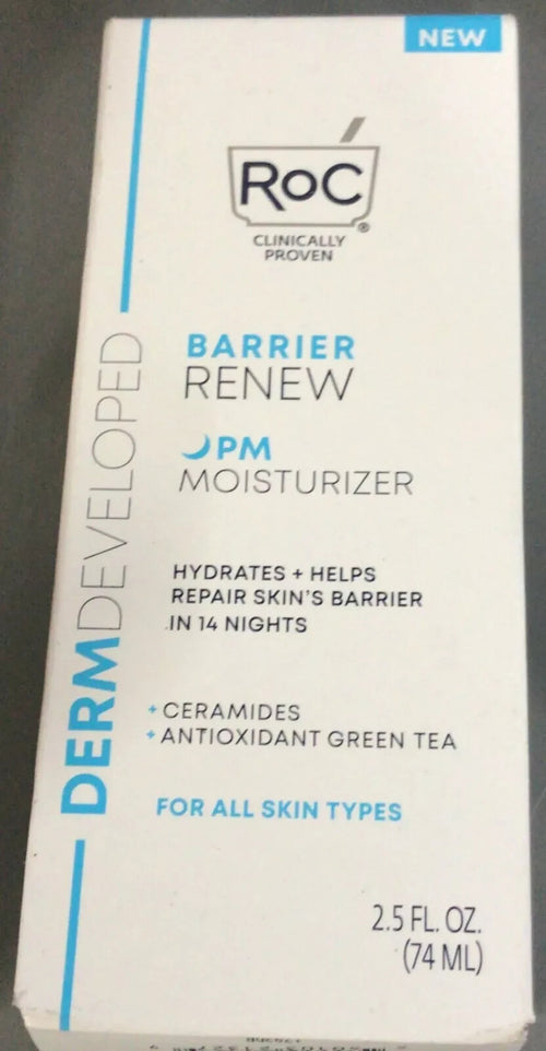 RoC Barrier Renew PM Night Moisturizer, All Skin Types, 2.5 fl oz