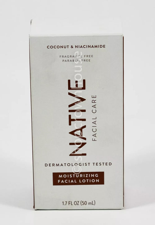 Native Facial Care MOISTURIZING LOTION 1.7oz Coconut + Niacinamide