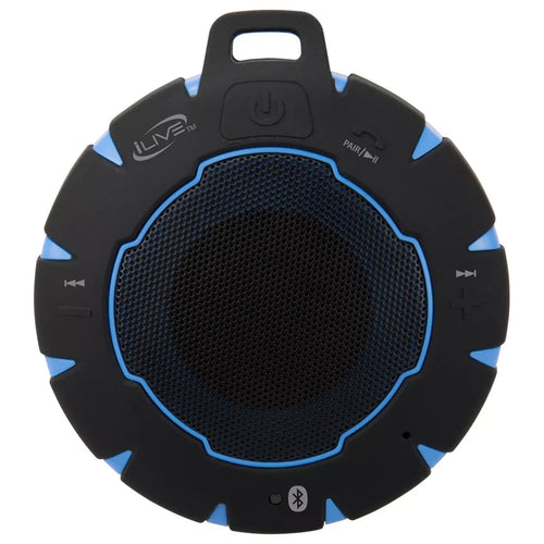 iLive Audio Waterproof, Sandproof, Shockproof Bluetooth Speaker with Speakerphon