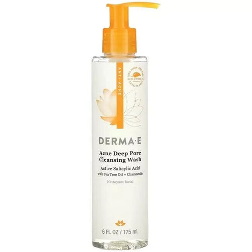 Derma E Acne Deep Pore Cleansing Wash 6 fl oz Liq