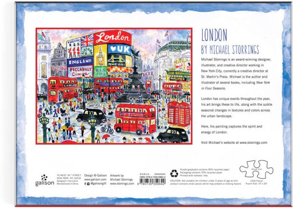 London By Michael Storrings 1000 Piece Jigsaw Puzzle(E-B00KS) DIGITAL BOOK