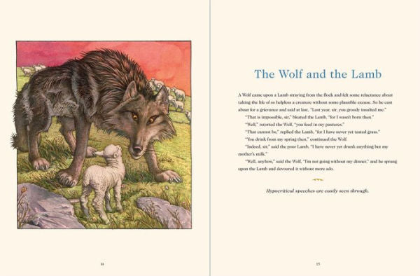 Aesop's Fables Hardcover: The Classic Edition by acclaimed illustrator, Charles Santore(E-B00KS) DIGITAL BOOK