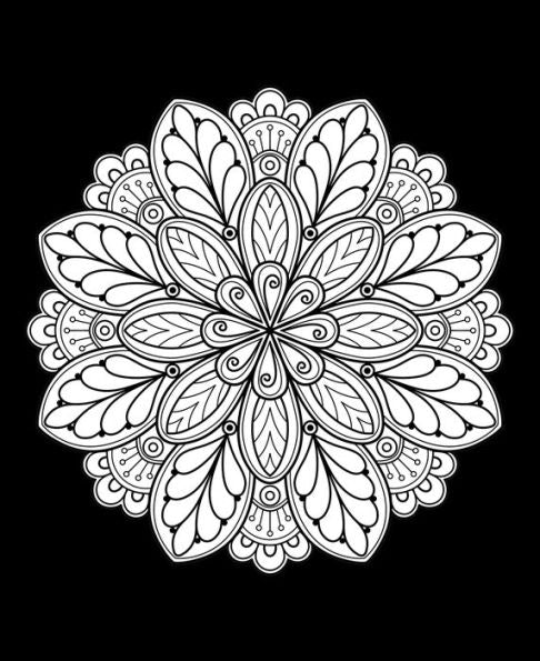 Mandala Glitter Coloring Book(E-B00KS) DIGITAL BOOK