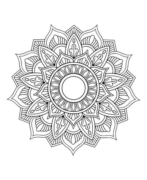 Mandala Glitter Coloring Book(E-B00KS) DIGITAL BOOK