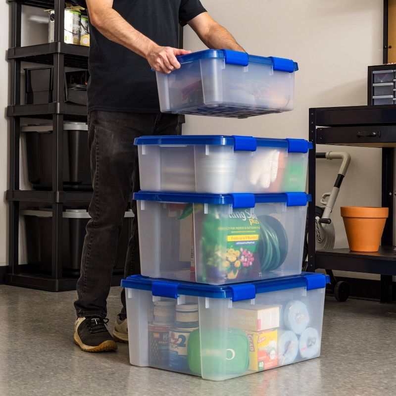 IRIS 26.5qt WeatherPro Plastic Storage Bin