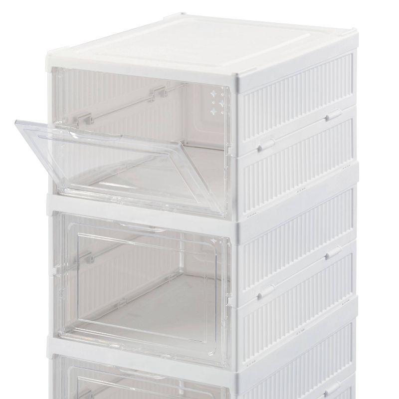 Simplify 6 Tier Collapsible Shoe Organizer Storage Box
