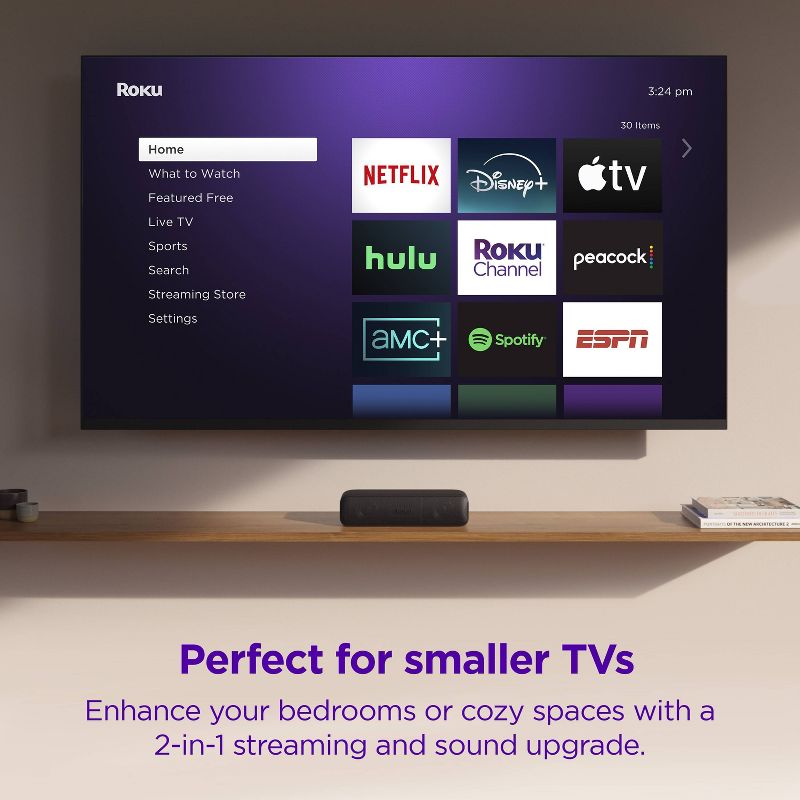 Roku Streambar SE 2-in-1 TV Soundbar with Built-in Streaming, Premium Speakers, & Enhanced Speech Clarity