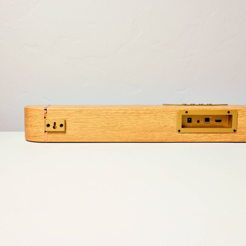 32" Wood & Brass Finish Dolby Digital Soundbar - Hearth & Hand™ with Magnolia