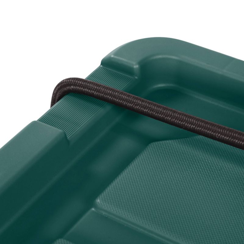 IRIS 4pk Remington 78qt Heavy Duty Plastic Storage Totes Bin with Lid Black: Portable Lidded Utility Tubs, BPA-Free