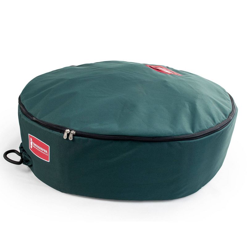 30" Wreath Storage Bag with Removable Handle - TreeKeeper: Padded Polyester, Built-In Handles, Spot Clean, 4.23 Volume
