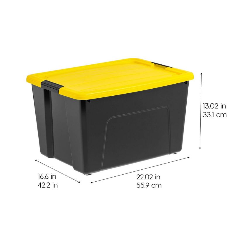 IRIS 60qt Storage Bin with Secure Latching Buckles