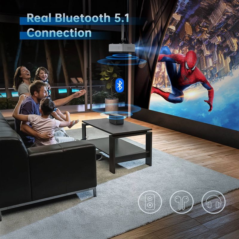 Vankyo Leisure 470W 720P Portable Projector with Wireless Connectivity