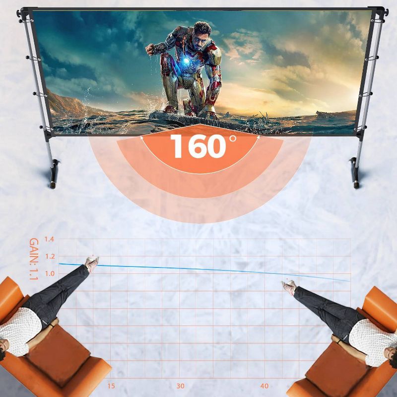 Vankyo 100" Projector Screen with Stand