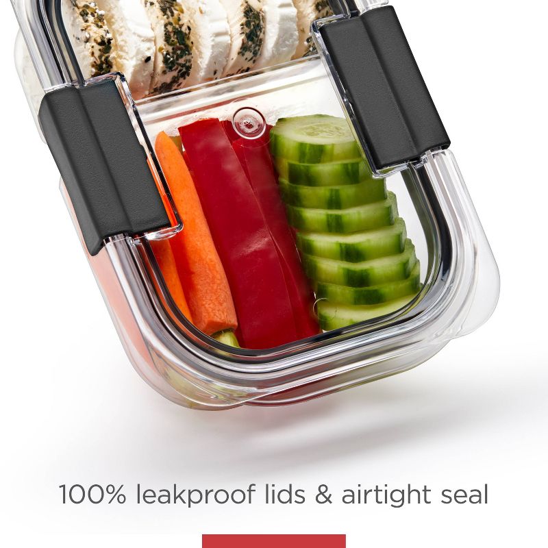 Rubbermaid Brilliance 36pc Plastic Food Storage Container Set: Clear, Microwave & Freezer Safe, Dishwasher Safe, Lifetime Warranty