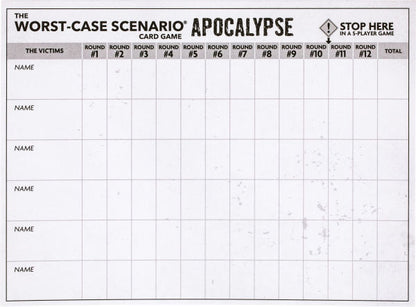 Worst-Case Scenario Apocalypse Card Game by Moose Games