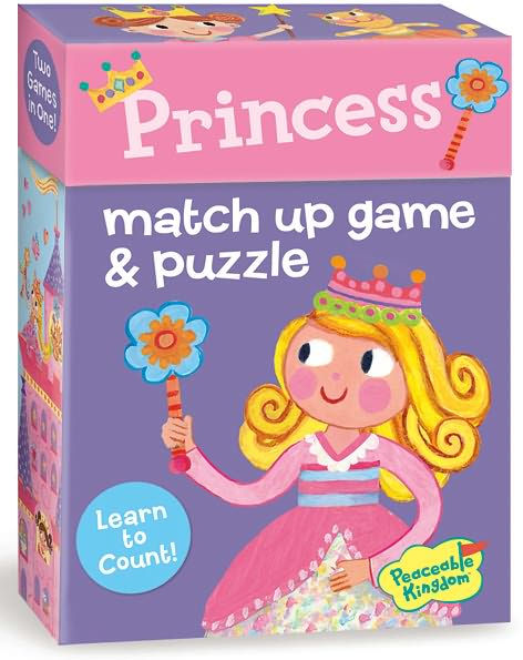 Princess Match Up Game + Puzzle by Peaceable Kingdom(E-B00KS) DIGITAL BOOK