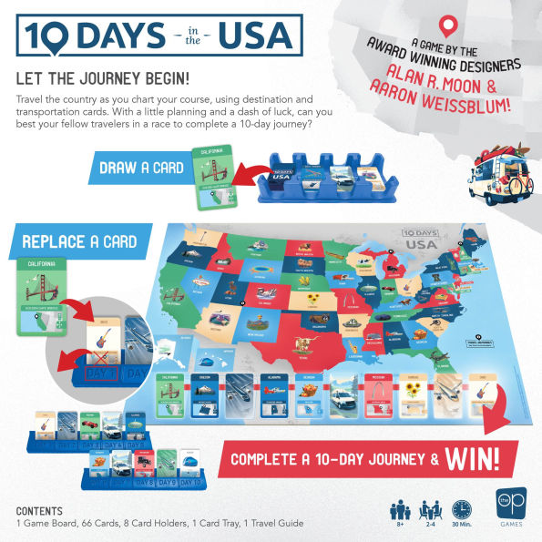 10 Days in the USA by Alan R. Moon and Aaron Weissblum