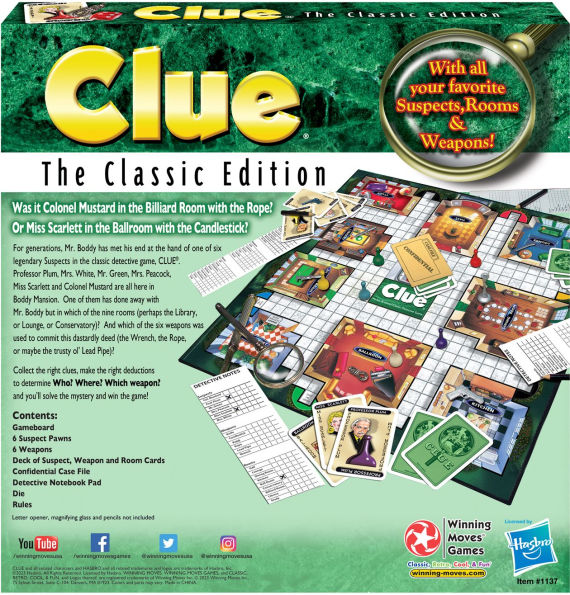 Clue Classic Edition by Anthony Pratt(E-B00KS) DIGITAL BOOK