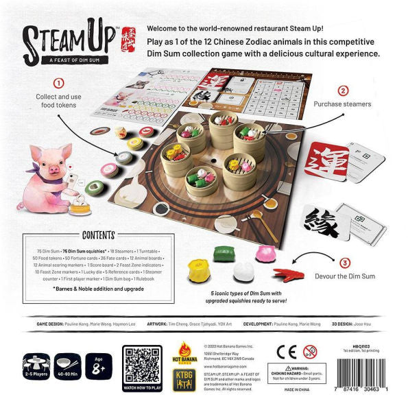 Steam Up A Feast of Dim Sum (B&N Exclusive Edition) (2023 B&N Game of the Year) by Pauline Kong, Haymen Lee and Marie Wong(E-B00KS) DIGITAL BOOK