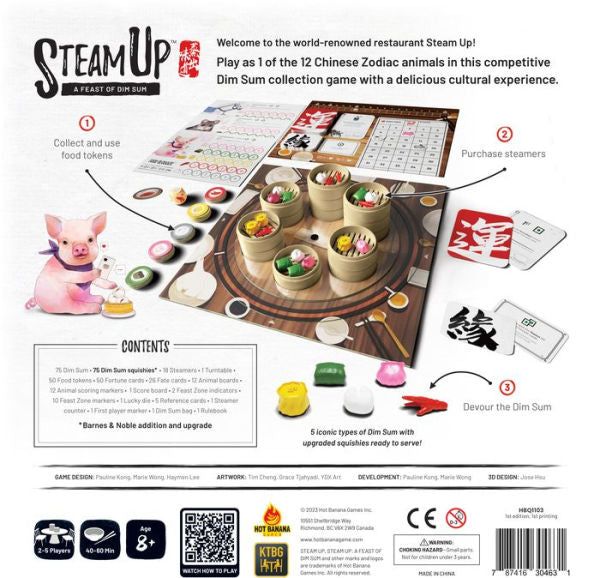 Steam Up A Feast of Dim Sum (B&N Exclusive Edition) (2023 B&N Game of the Year) by Pauline Kong, Haymen Lee and Marie Wong(E-B00KS) DIGITAL BOOK