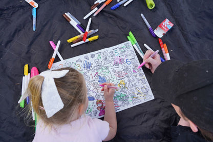 Sugar & Spice Reusable Silicone Colouring Placemat by HeyDoodle(E-B00KS) DIGITAL BOOK