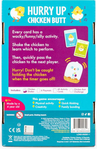 Hurry Up Chicken Butt by Elan Lee(E-B00KS) DIGITAL BOOK