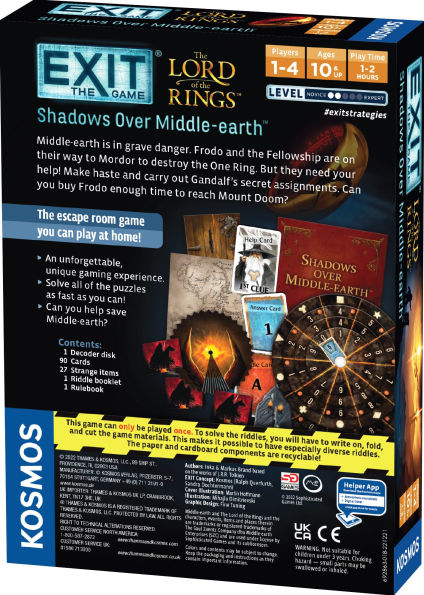 EXIT: The Lord of the Rings - Shadows Over Middle-earth by Inka Brand, Markus Brand(E-B00KS) DIGITAL BOOK