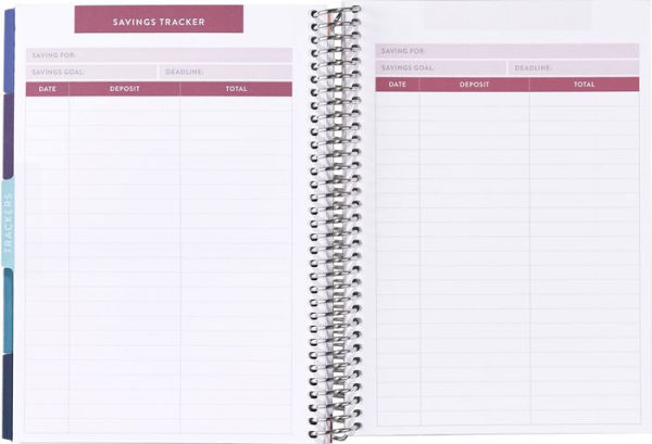A5 Budget Planner by Erin Condren, Silver/Coiled Circle Geometric(E-B00KS) DIGITAL BOOK