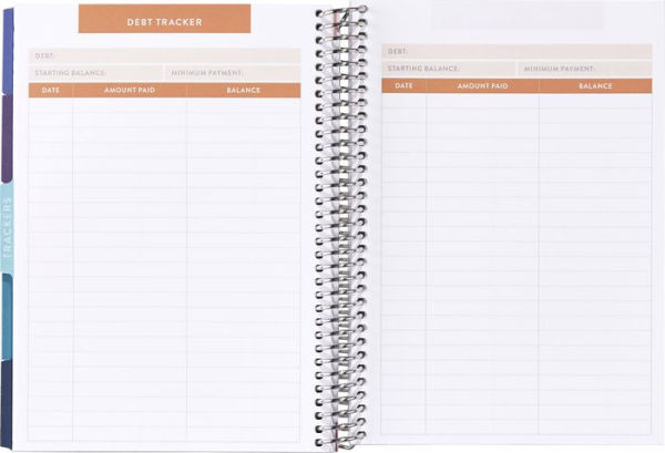 A5 Budget Planner by Erin Condren, Silver/Coiled Circle Geometric(E-B00KS) DIGITAL BOOK