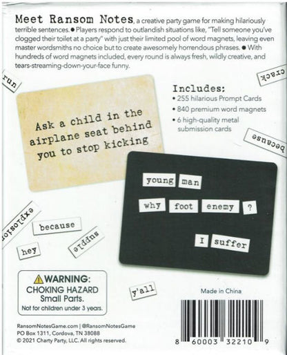 Ransom Notes The Ridiculous Word Magnet Game by Evan Katz, Josh Roberts(E-B00KS) DIGITAL BOOK