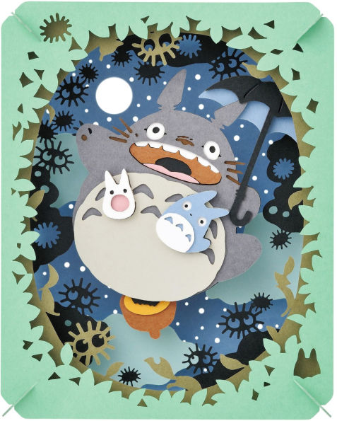 "My Neighbor Totoro" Totoro Illuminated by the Moon Ensky Paper Theater(E-B00KS) DIGITAL BOOK