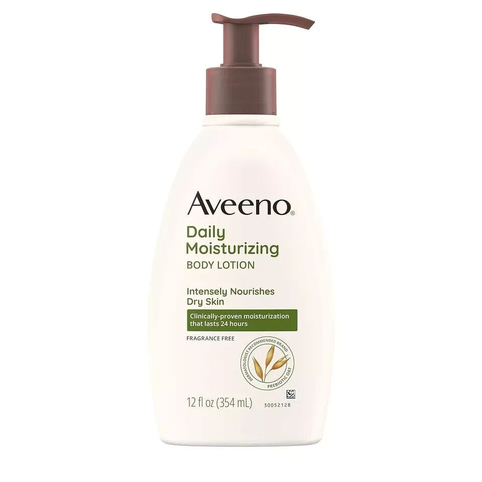 Aveeno Daily Moisturizing Body Lotion with Soothing Prebiotic Oat, 12 fl. Oz