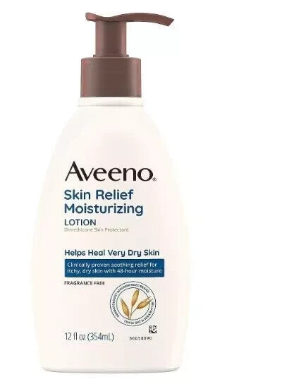 Aveeno Skin Relief Moisturizing Lotion for Very Dry Skin with Soothing Triple 12