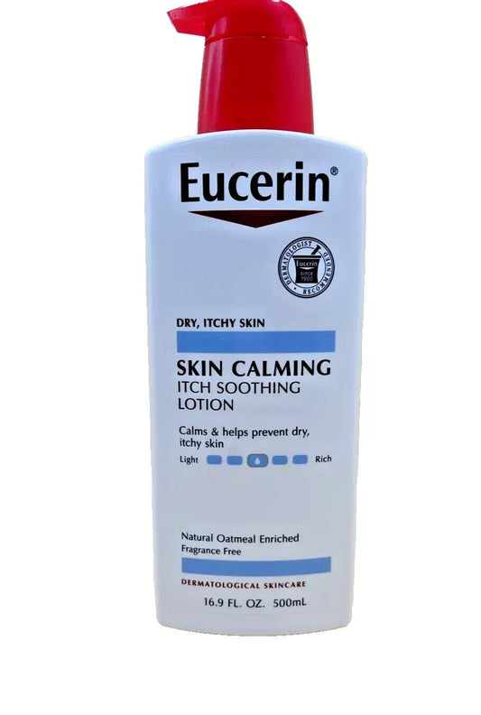 Eucerin Skin Calming Lotion, Itch Soothing 16.9 fl. oz Natural Oatmeal Enriched
