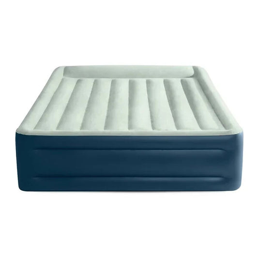 Intex Elevated Pillow Rest Queen Air Mattress With Internal Pump - Off-White 18