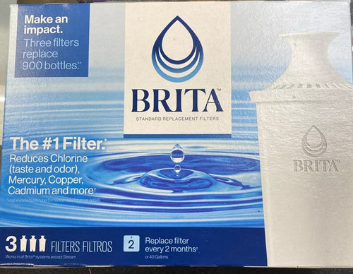 BRITA NEW SEALED Replacement Filters 3 Pack