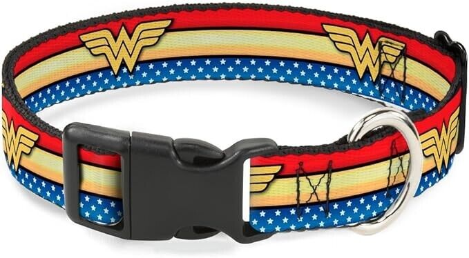 Buckle-Down PC-WWW040-NM nick size 11" - 17" plastic Clip Collar