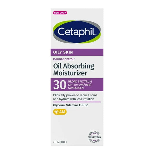 NEW Cetaphil Derma Control Oil Absorbing Moisturizer With Sunscreen SPF 30 2027