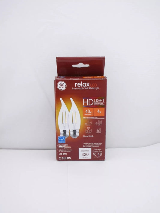 Relax LED Soft White HD Light Bulbs 2 Bulbs-*FREE SHIPPING, NEW*