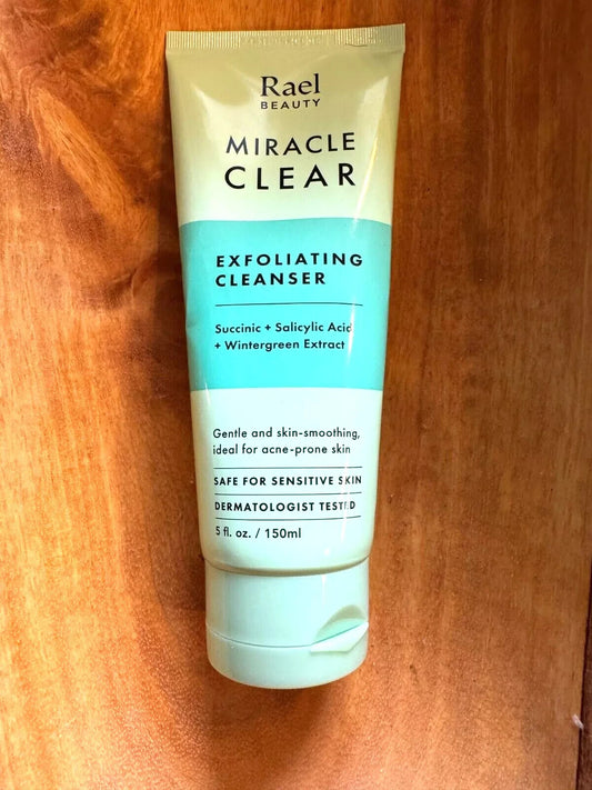 Rael Beauty Miracle Clear Exfoliating Cleanser - 5 fl oz - Sealed- Ships Free.