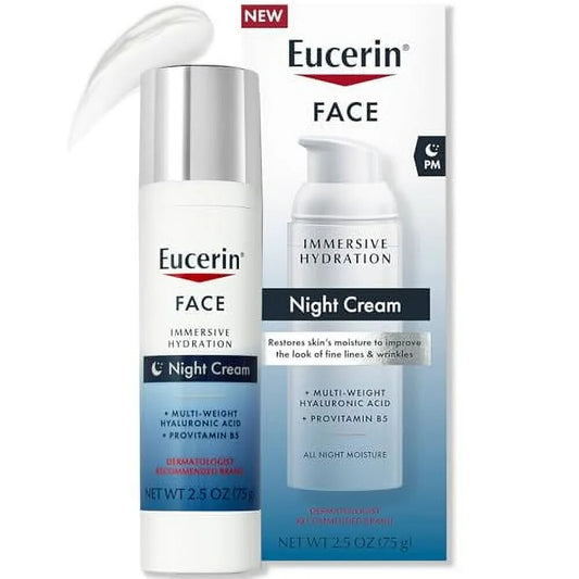 Eucerin Face Immersive Hydration Night Cream,2.5 oz