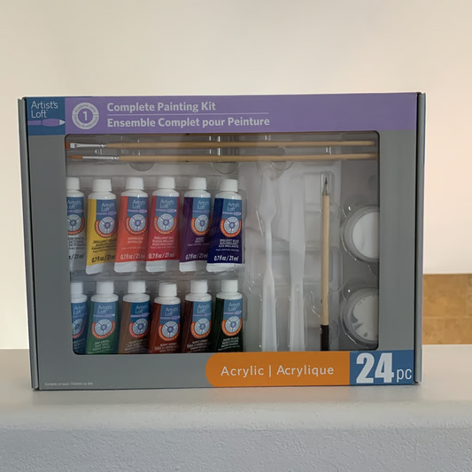 ARTIST LOFT ACRYLIC COMPLETE PAINTING KIT 24 PC
