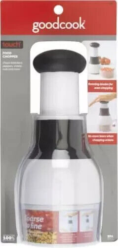 Goodcook Touch Food Chopper - Stainless Steel - Soft Grip - Brand New