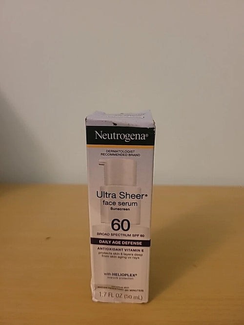 Neutrogena Ultra Sheer SPF 60 Face Serum Sunscreen Lotion 1.7oz