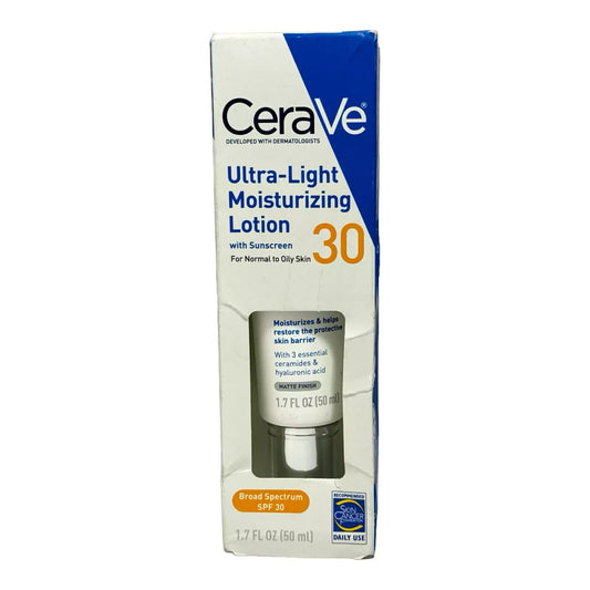 CeraVe Ultra-Light Moisturizing Lotion SPF30 For Normal To Oily Skin 1.7oz./50ml
