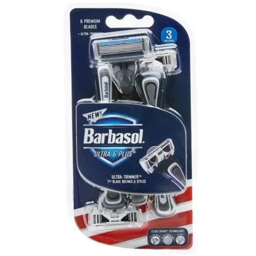 1 Barbasol Ultra 6 Plus Premium Disposable Razor