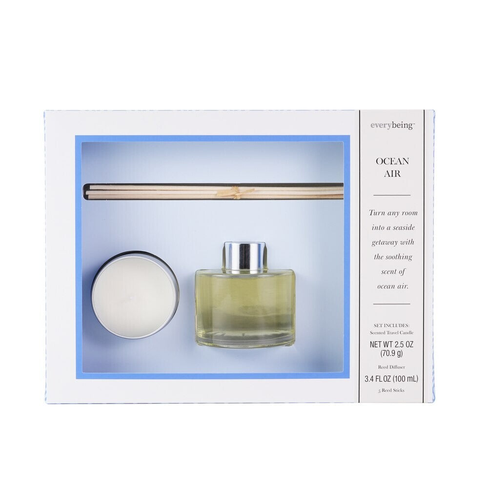 Everybeing Candle & Diffuser Gift Set, Ocean Air